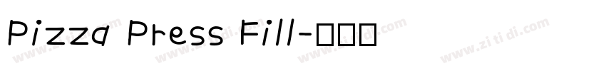 Pizza Press Fill字体转换